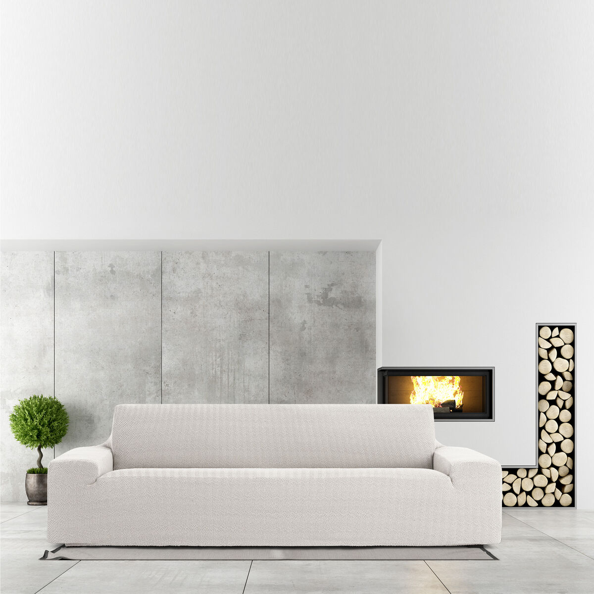 Bankbedekking Eysa JAZ Wit 70 x 120 x 330 cm